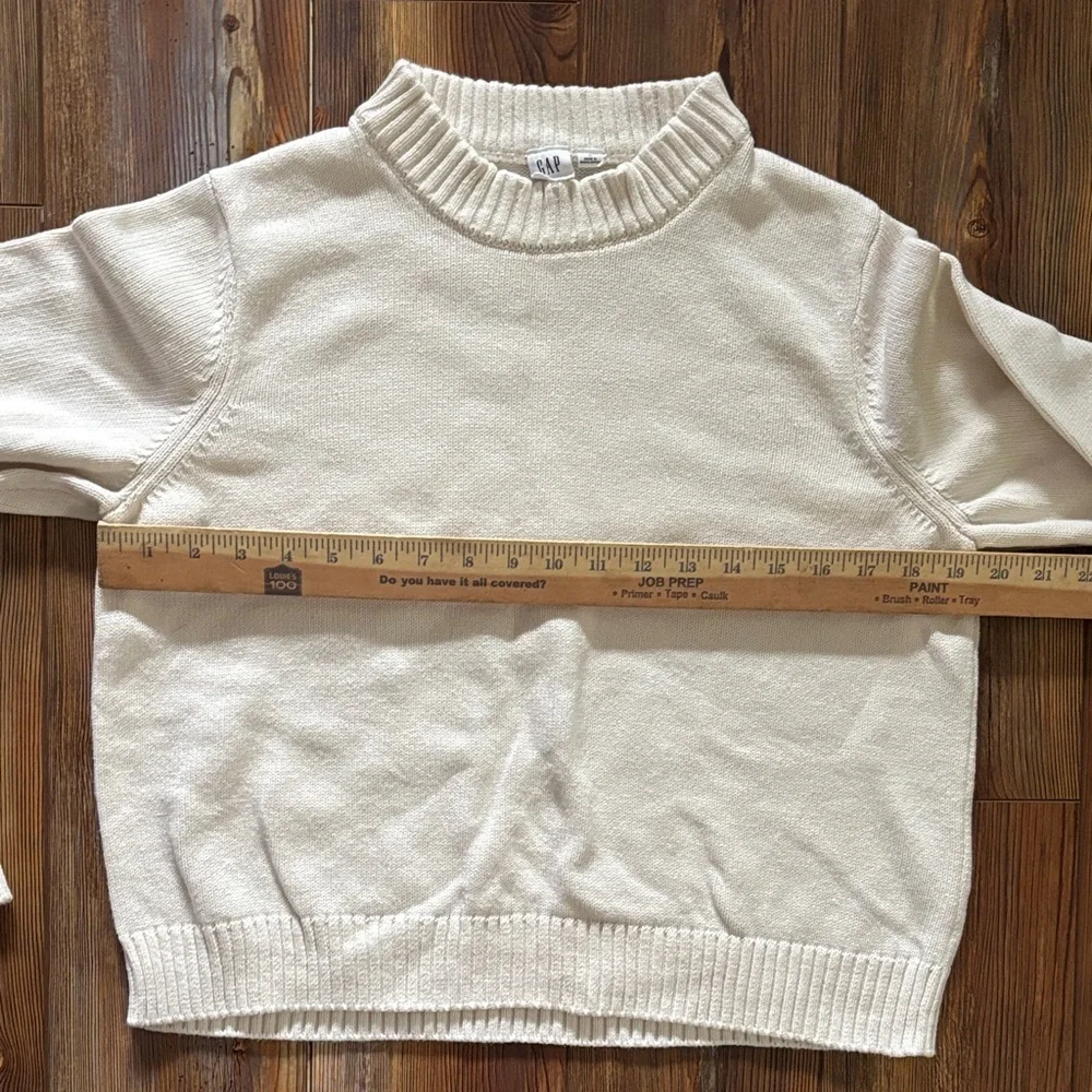 GAP Kids  Cream Crew Neck Sweater Large